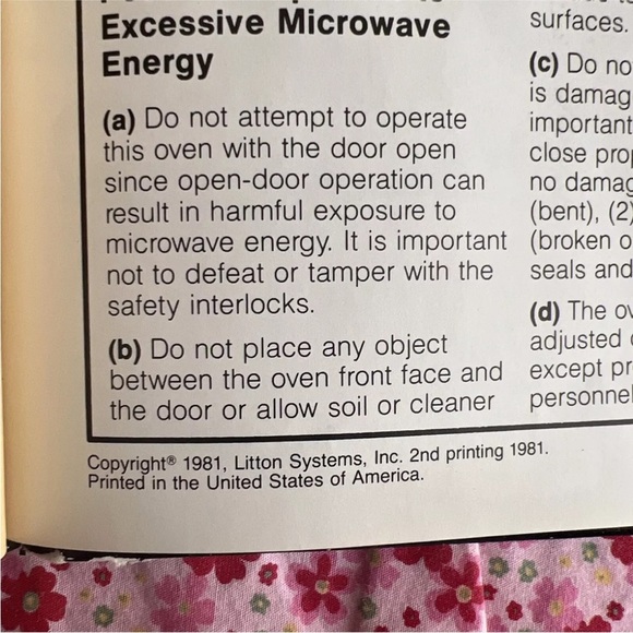 Microwave Cooking From Litton 1981 Hardcover GUC Cookbook 1981 Vintage - Picture 2 of 5